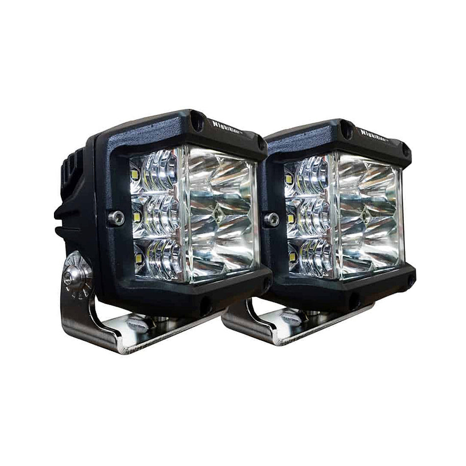 3.5"x4" Cube ECE OSRAM Side Shooter LED Driving Light (Double Shot) - N6930EM-2