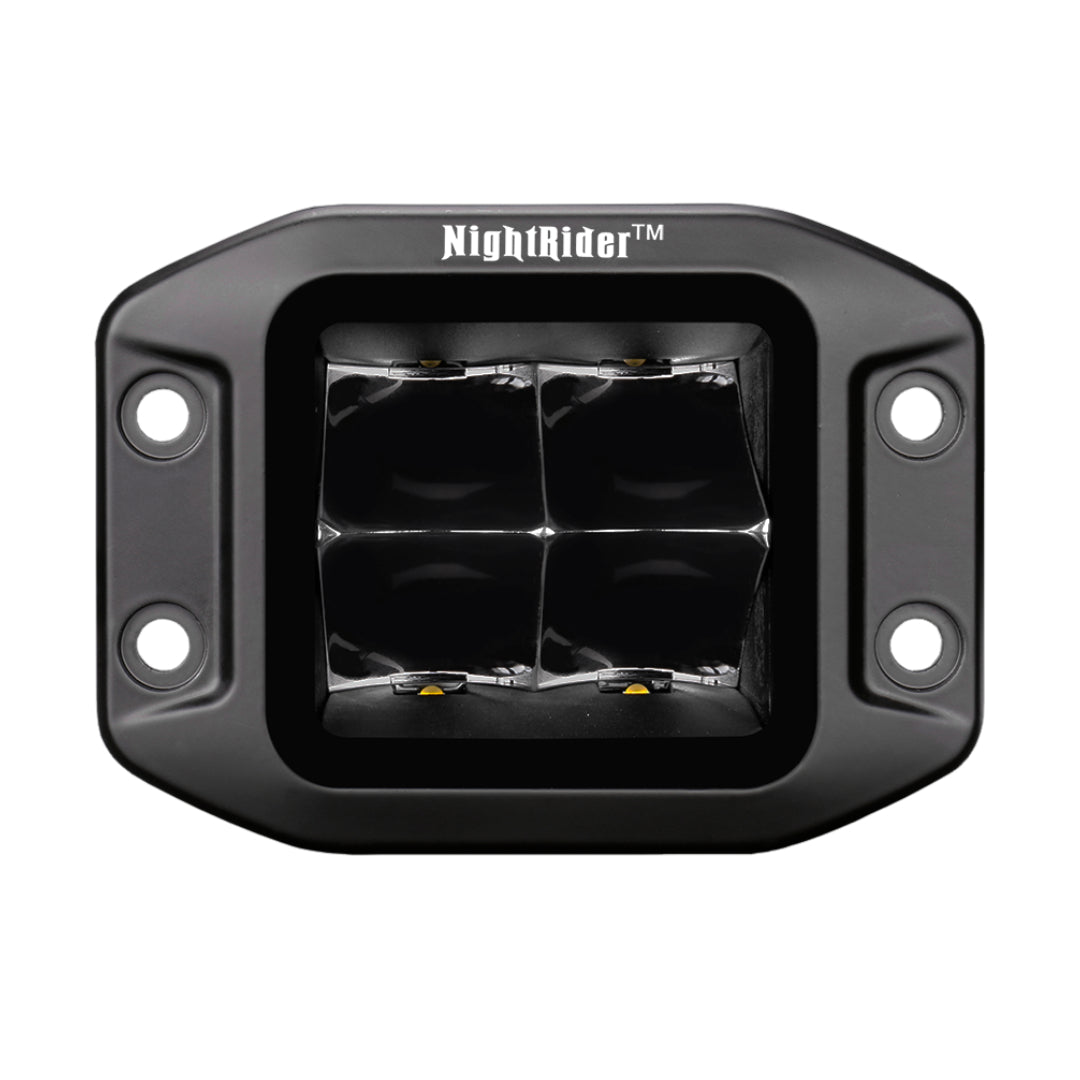 3" Jet Black Series High Power Flood Beam (Flush Mount) - NJ1240IF