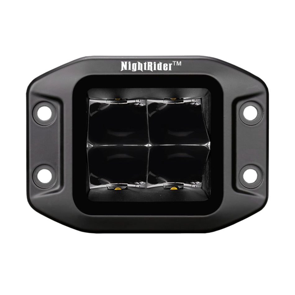 3" Jet Black Series High Power Flood Beam (Flush Mount) - NJ1240IF